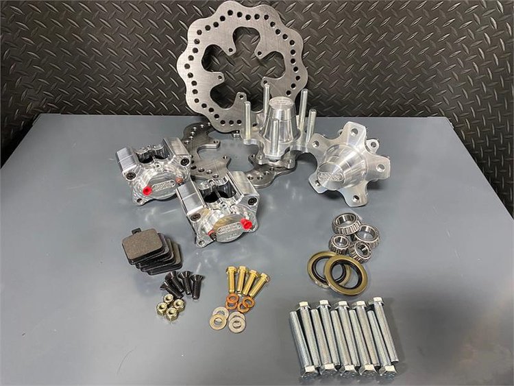 2 Piston Medium Duty Front Drag Race Brake Kit Mazda RX-2