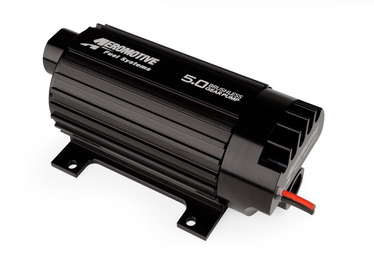 11196 Pro-Series Spur Gear External In-Line Fuel Pump Signature Housing, Variable Speed Brushless Motor, 5.0 GPM