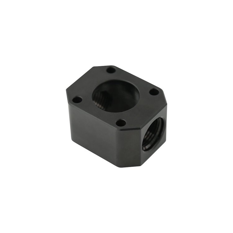 Distribution Block for 12-GPM Spur Gear Fuel Pumps [Dual -8 AN Outlets]