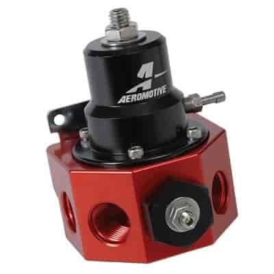 Double Adjustable Carbureted 4-Port Regulator (1) -8AN O-Ring Inlet Port