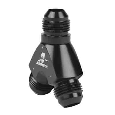 Y-Block Single -8AN to Dual -8AN
