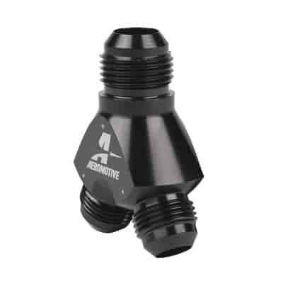 Y-Block Single -10AN to Dual -8AN