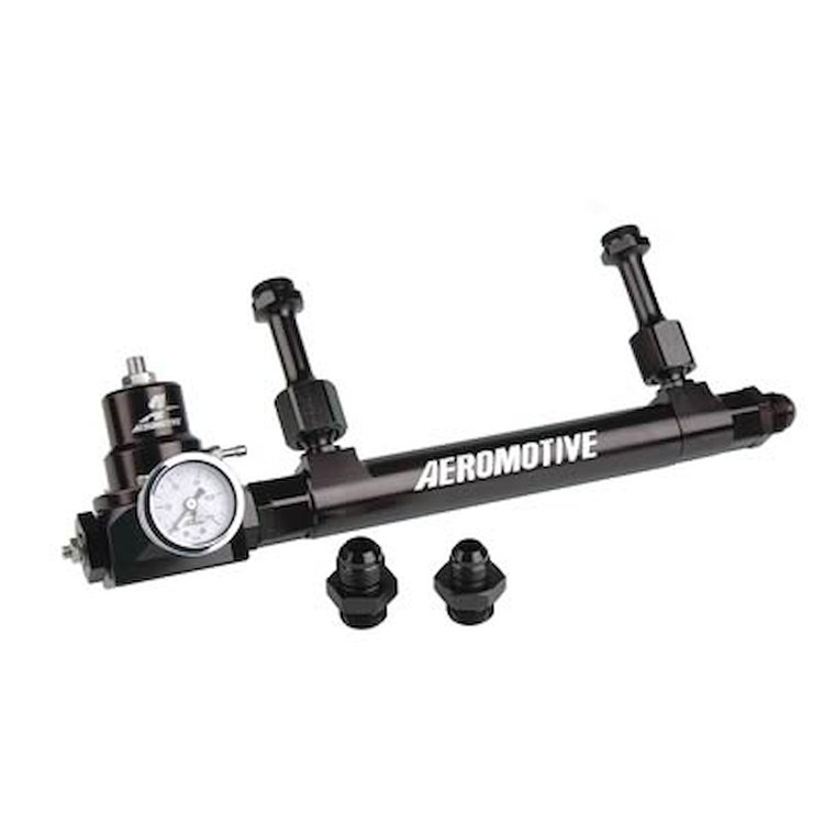 Adjustable Fuel Log Kit for Demon Carbs Includes A2000 Bypass Regulator, gauge, and fittings