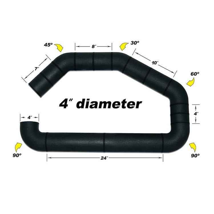 UBI Intake Tube Only 4" Diameter