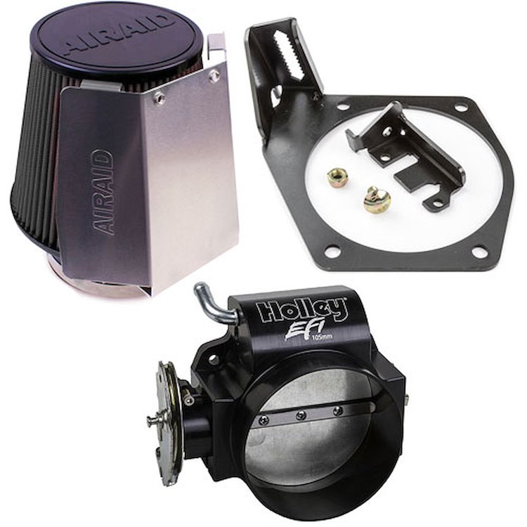 LS Throttle Body Intake Kit Includes: Airaid LS Engine Shielded Air Filter (Black)