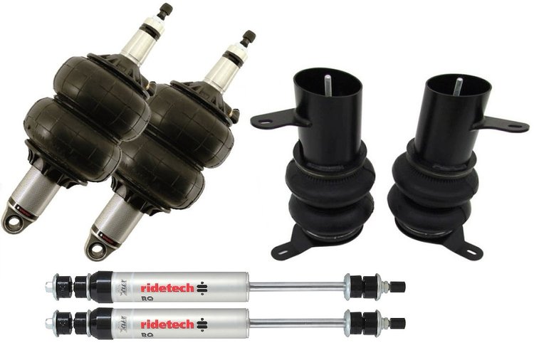 Air Suspension System for 58-60 Cadillac. Includes front HQ Series Shockwaves/ rear CoolRide and rea