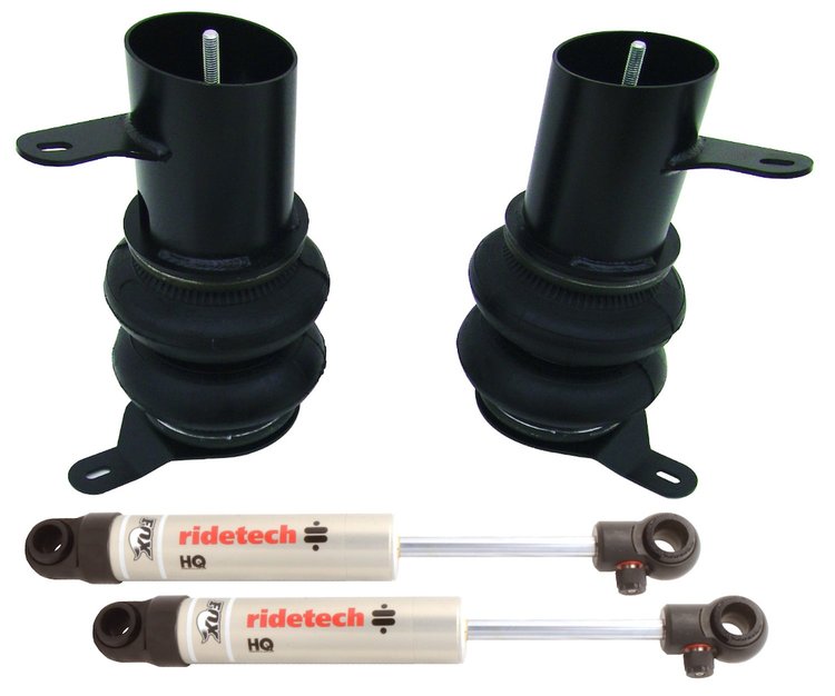 Rear CoolRide kit for 58-64 Cadillac. Includes air springs/ brackets/ HQ Series shocks and hardware.