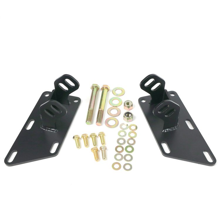 Chevy Small, Big Block, and GM LS Engine Mounts for 1965-1979 Ford F-100, F-150 Trucks 2WD w/Ridetech Front Suspension System