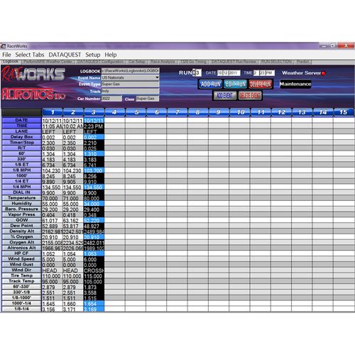 RaceWorks Electronic Logbook Pro System
