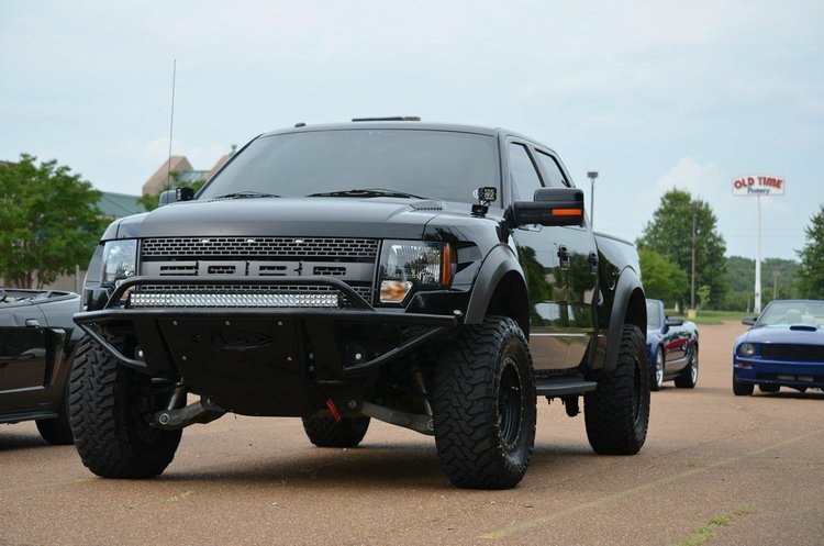 10-14 Ford Raptor Standard Front Bumper NON STEALTH with 40 light bar mounts and light bar mount in