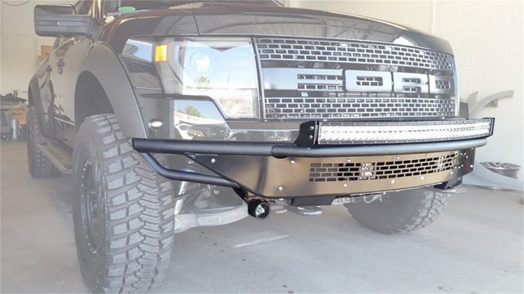 10-14 Ford Raptor Race Series R Front Bumper with ADD Logo and Aluminum front valance panel with mou