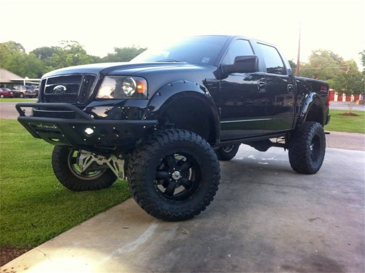 04-08 Ford F-150 Standard Front Bumper with Stealth Panels with Winch and 40 light bar mounts and li