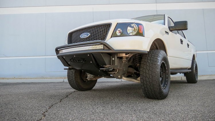 Ford F150 04-08 ADD Lite Front Bumper with 10 Dually mounts/universal plate on top with top hoop in