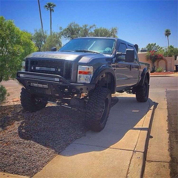 08-10 Ford F-250/350 Standard Front Bumper with 40 light bar mounts and light bar mount in skid in H