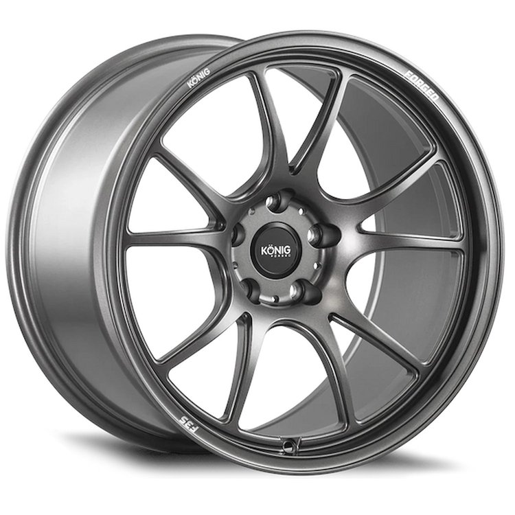 F3S8852032G F3S Forged Wheel [Size: 18" x 8.5"] Satin Charcoal Finish, w/Knurled Bead