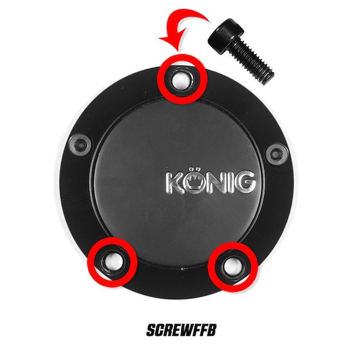 SCREWFFB Wheel Center Cap Screw, For Capffb - Flow Formed, Black