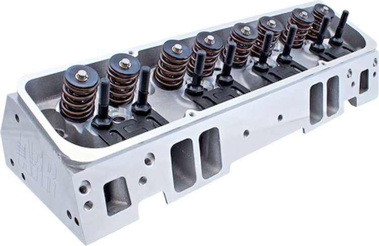 1001 Fully-Assembled 195 cc Enforcer Cylinder Head for Small Block Chevy w/Straight Plugs & Hydraulic Roller Cam