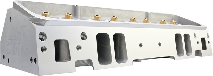 1002 Bare 195 cc Enforcer Cylinder Head for Small Block Chevy w/Straight Plugs