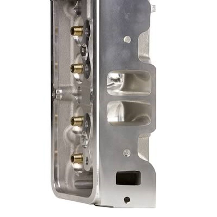 SBC 227cc Angle Plug Heads standard exhaust 70cc chambers bare heads