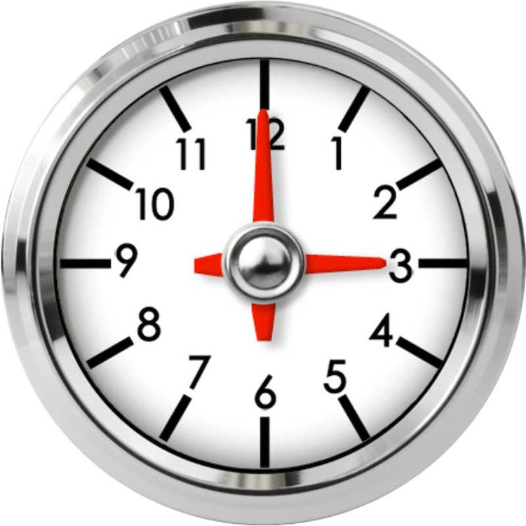 L2-CK1-LEG 2-1/16 in. Clock