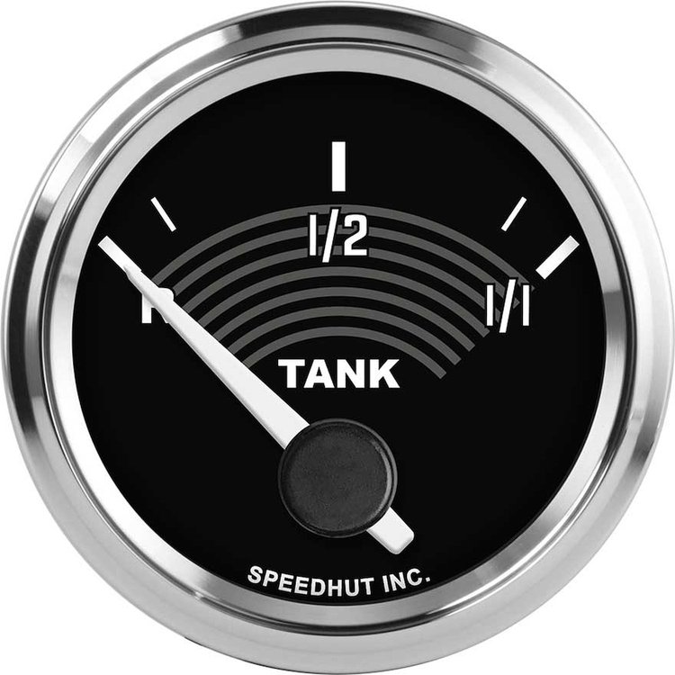 L2-FL2-VW 2-1/16 in. Classic Fuel Level Gauge, programmable, 90 Degree Sweep, VW Series