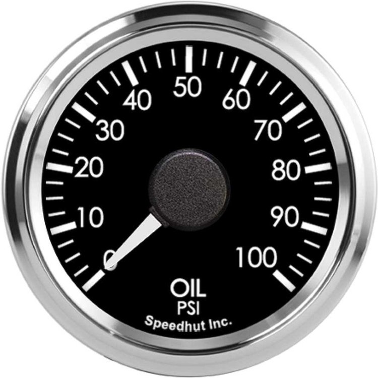 L2-OP3-COB 2-1/16 in. Cobra Oil Pressure Gauge, 100 psi
