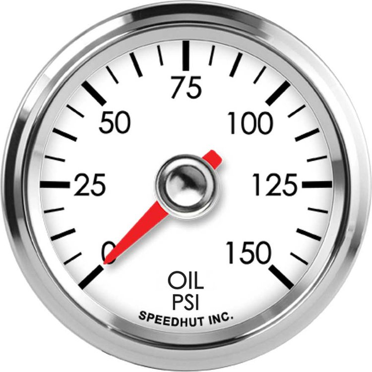 L2-OP7-LEG 2-1/16 in. Oil Pressure Gauge, 0-150 psi