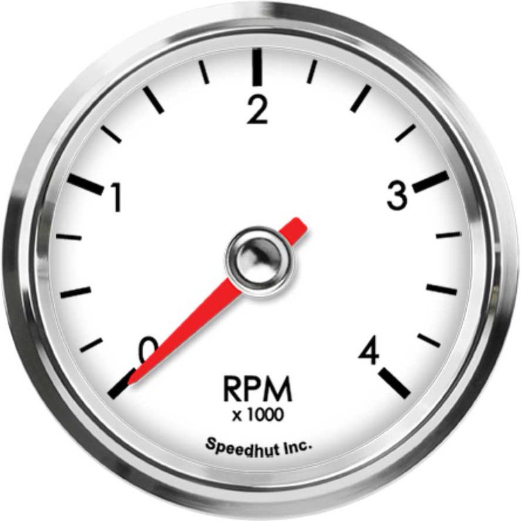 L25-TC6-LEG 2-5/8 in. Diesel Tachometer, 4K RPM