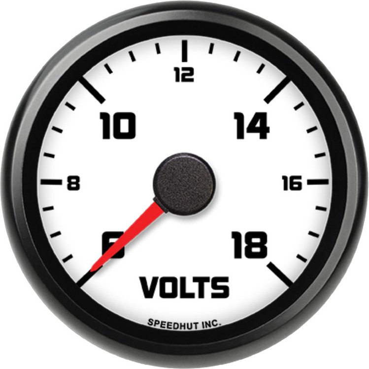 L25-V1-SXL 2-5/8 in. Classic Volt Gauge, 6-18V, Street XL Series