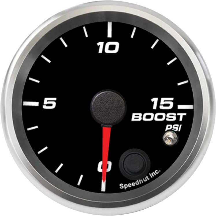 R25-B2-REV 2-5/8 in. Boost Gauge, 0-15 psi, w/Warning