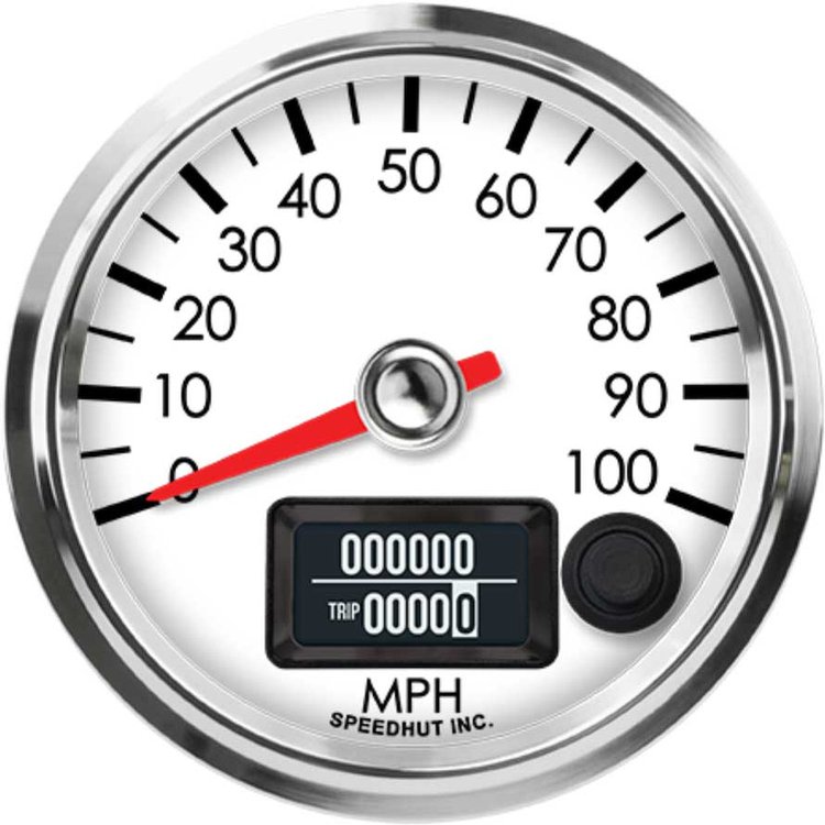 R25-S19-LEG 2-5/8 in. GPS Speedometer, 100 mph