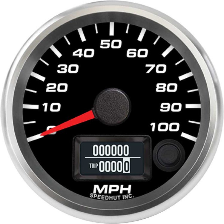 R25-S19-REV 2-5/8 in. GPS Speedometer, 100 mph