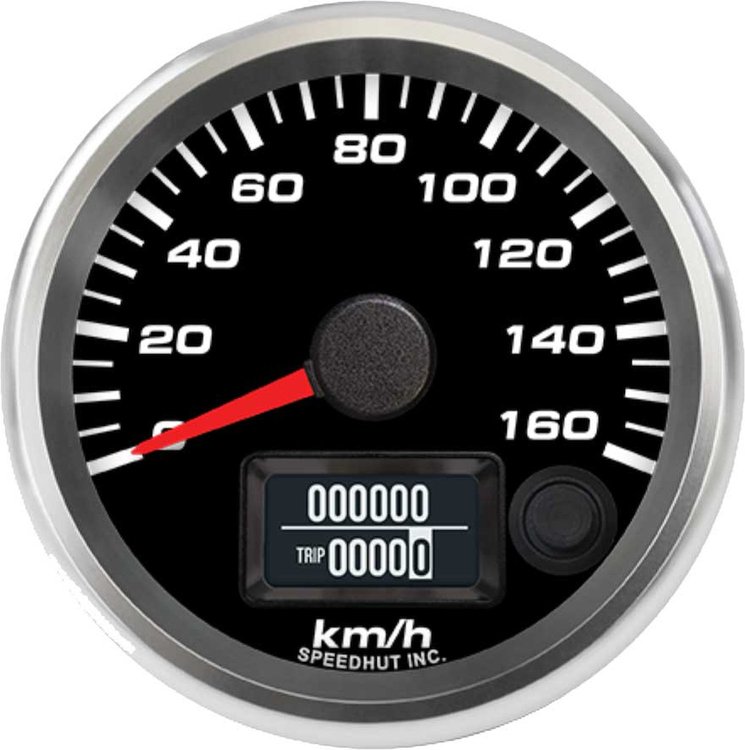 R25-S20-REV 2-5/8 in. GPS Speedometer, 160 km/h