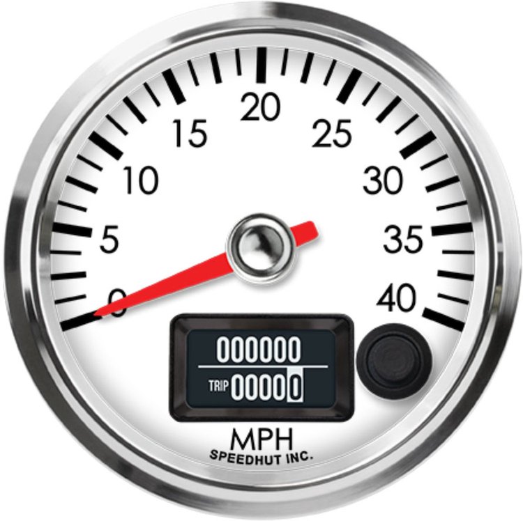 R25-S23-LEG 2-5/8 in. GPS Speedometer, 40 mph