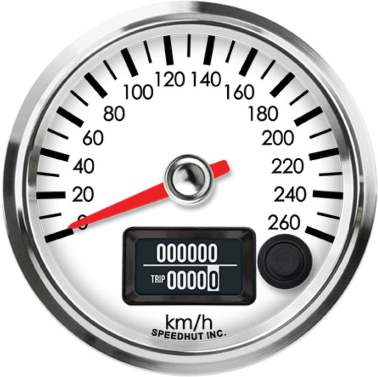 R25-S4-LEG 2-5/8 in. GPS Speedometer, 260 km/h