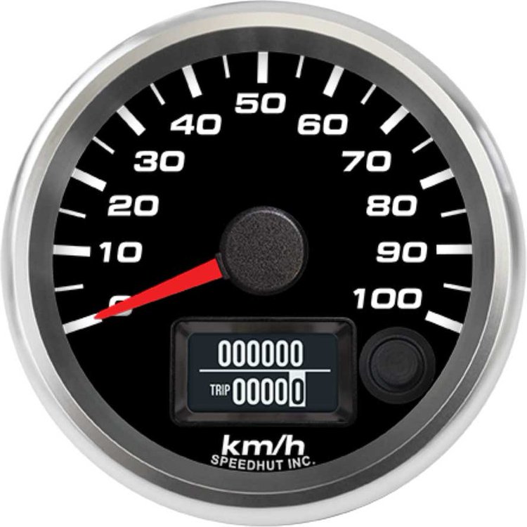 R25-S8-REV 2-5/8 in. GPS Speedometer, 100 km/h