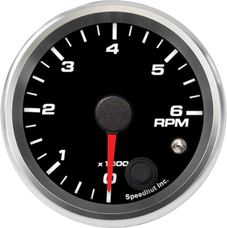 R25-TC2-REV 2-5/8 in. Tachometer, 6K RPM Shift-light
