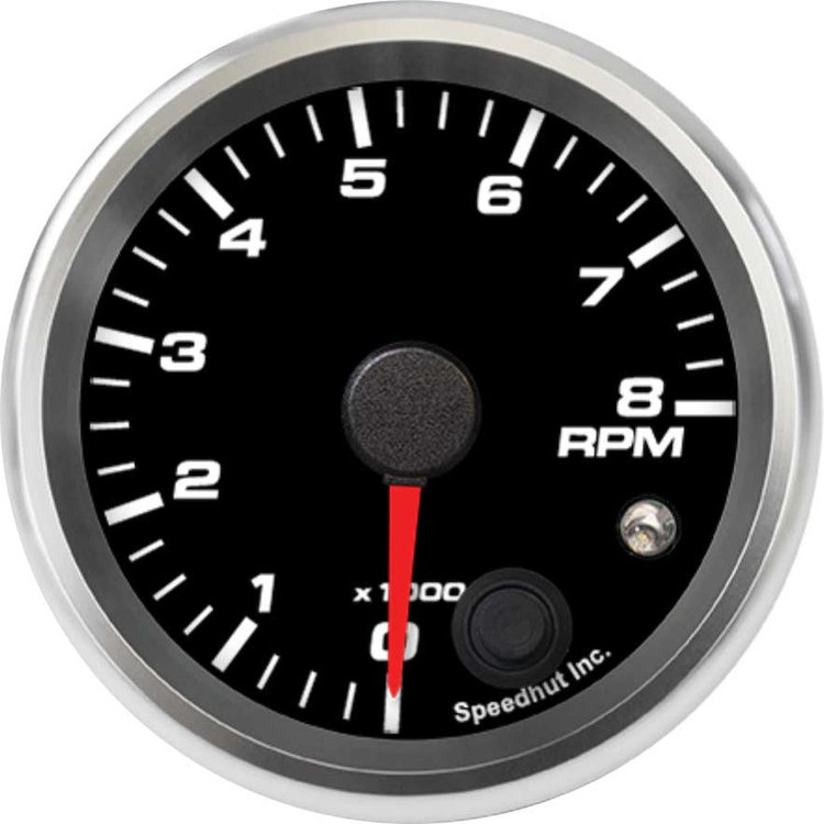 R25-TC3-REV 2-5/8 in. Tachometer, 8K RPM Shift-light