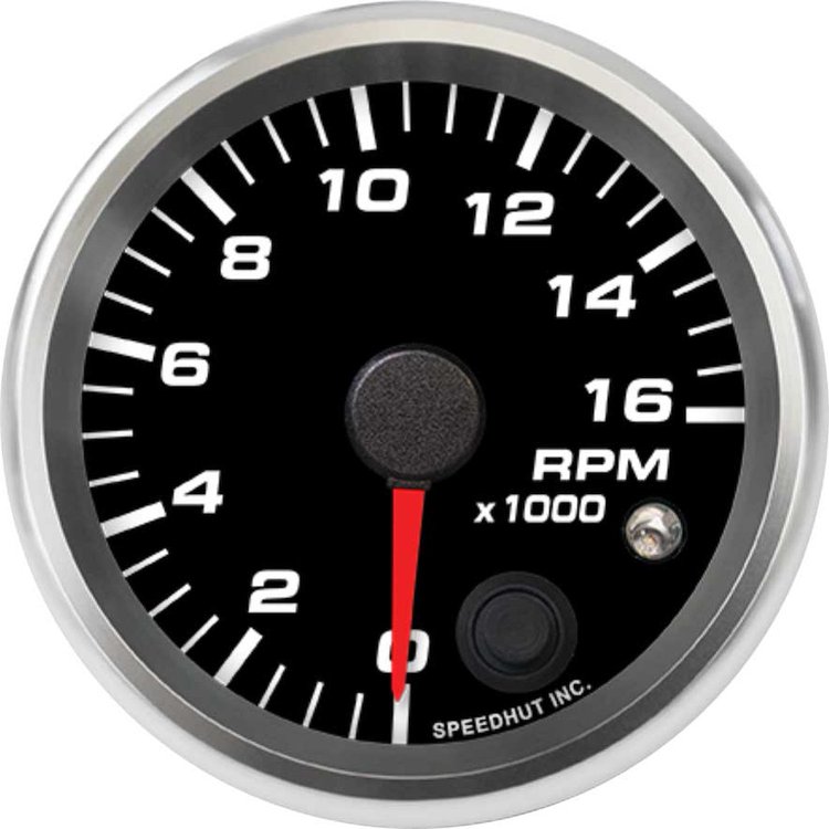 R25-TC8-REV 2-5/8 in. Tachometer, 16K RPM Shift-light