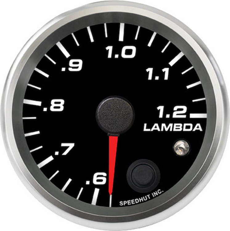 R25-WB2-REV 2-5/8 in. Standalone Air/Fuel Gauge, Lambda .6-1.2 with Analog Out, w/Warning