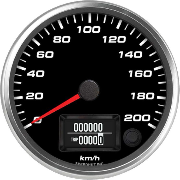 R4-S2-REV 4 in. GPS Speedometer, 200 km/h Metric
