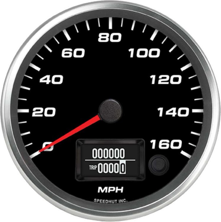 R45-S3-REV 4-1/2 in. GPS Speedometer, 160 mph