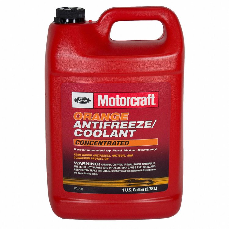 Ethylene Glycol Orange Concentrated Antifreeze and Coolant, 1 gal.