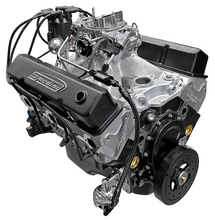 SBC406ELIM770SC Small Block Chevy 406 ci. Eliminator 540 HP Engine w/Aluminum Heads & Roller Cam [Carbureted]