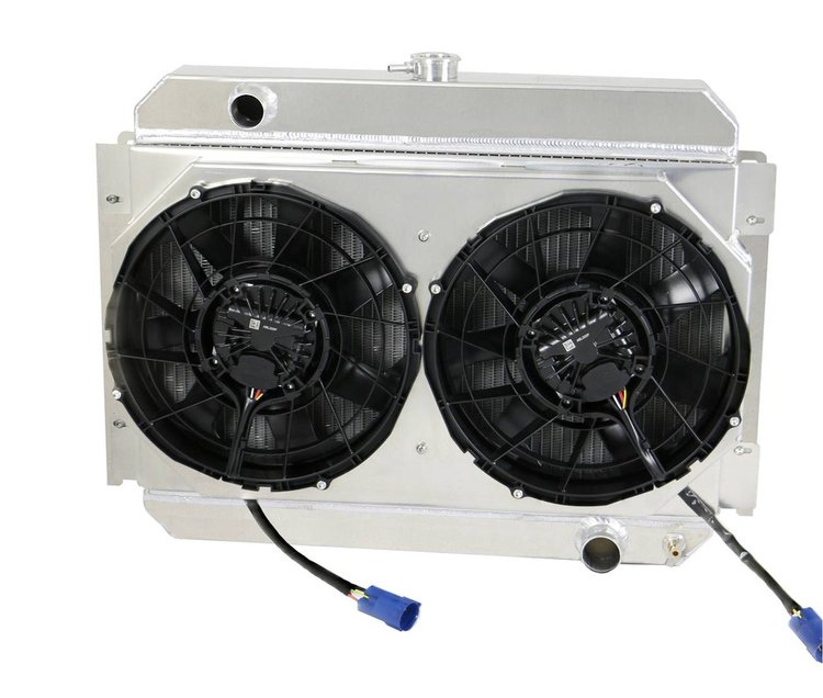 1-289-212BL High-Performance Radiator/Brushless Fan Kit, 64-67 Bel Air/Impala/Chevelle/Malibu/Monte Carlo/El Camino, Auto Trans