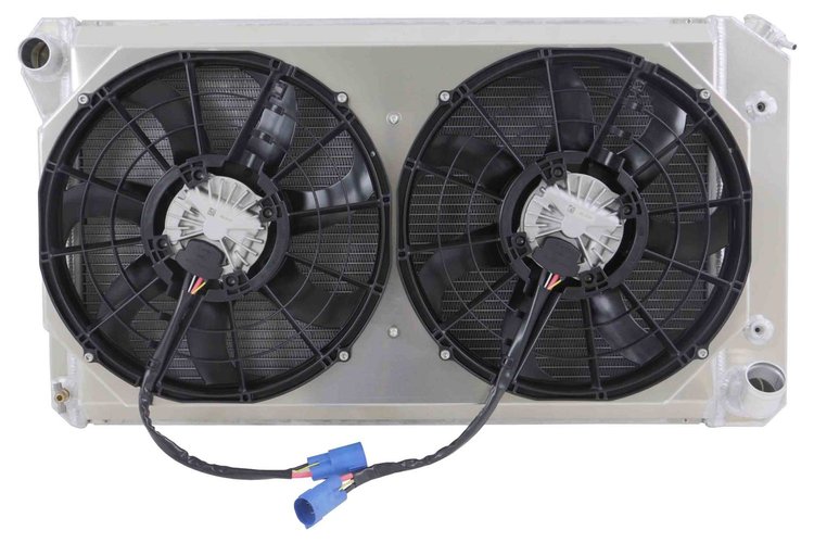 1-366-212BL300 High-Performance Radiator & Brushless Fan Kit, 1967-1972 Chevy Truck, Small/Big Block V8, Auto Trans, W/Shroud