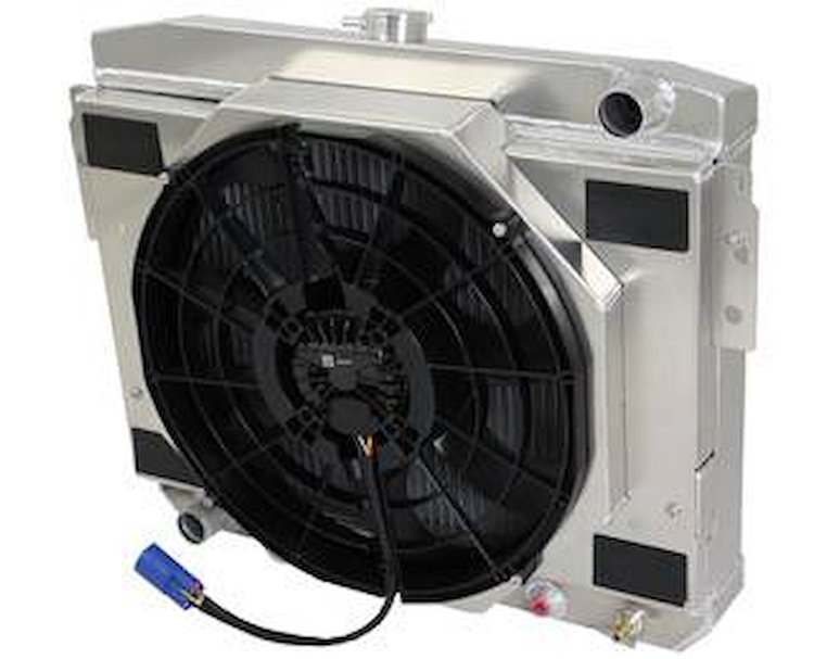 1-514-208BL300 High-Performance Radiator & Brushless Fan Kit, 1974-1978 Ford Mustang II, Manual Trans, 2.75 in. Core, W/Shroud