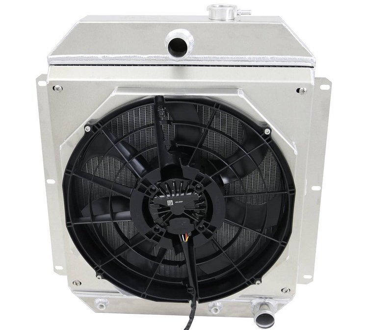 1-80080-218BL300 High-Performance Radiator/Brushless Fan Kit, 1947-1954 Chevy Trucks, Chevy V8, Auto Trans, 2.25 in. Core