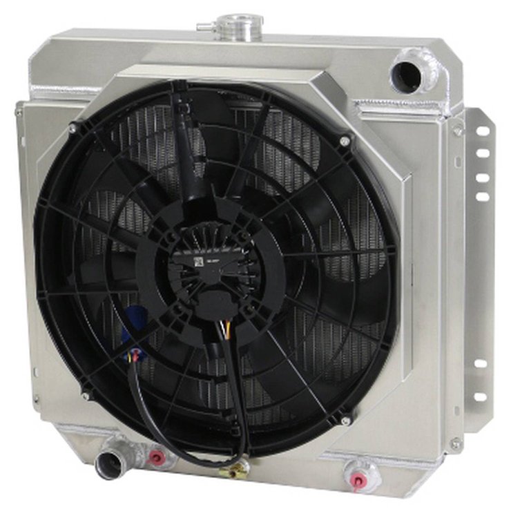 1-339-218BL300 High-Performance Radiator/Brushless Fan Kit, 1967-69 Ford Mustang/Mercury Cougar, Big Block V8 Auto Trans