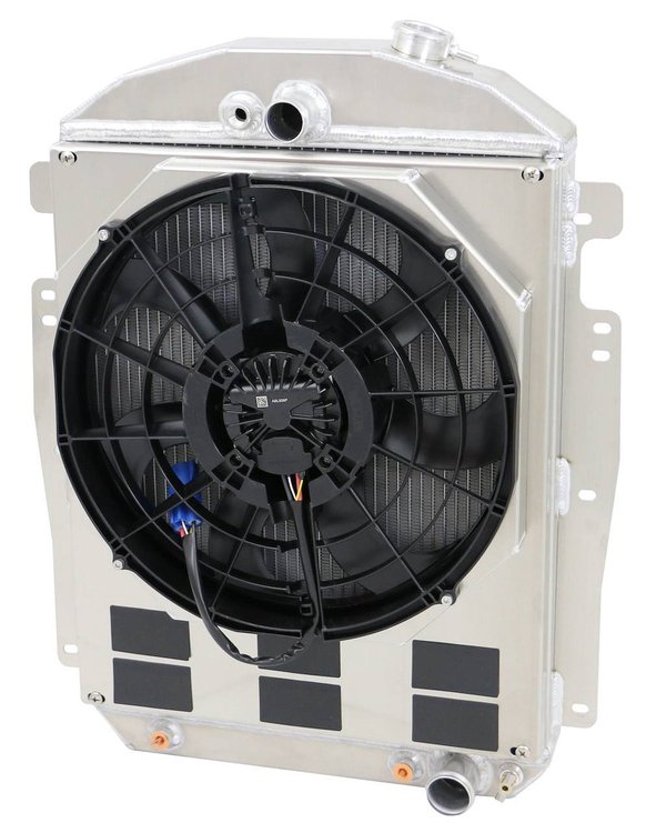 1-80516-218BL300 High-Performance Radiator/Brushless Fan Kit, 1937-1939 Chevy Trucks, Chevy V8, Auto Trans, 2.25 in. Core